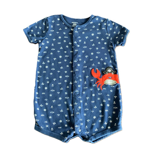 18-24 Boys Carter's Blue w/Crab Romper