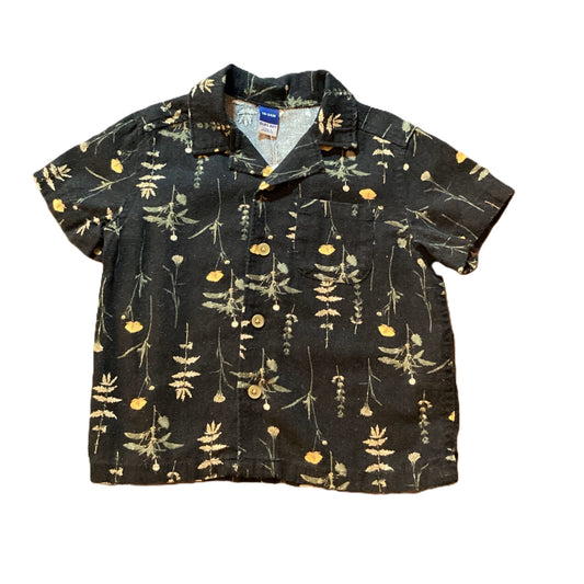 18-24 Boys Old Navy Black Hawaiin Style Shirt