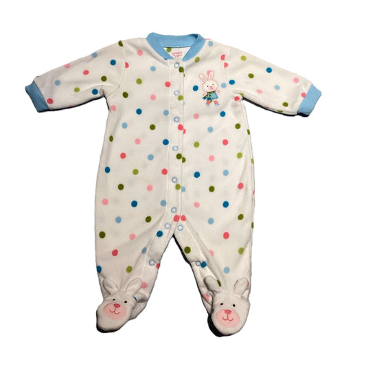 0-3 Girls Carter's Polka Dot Fleece Sleeper