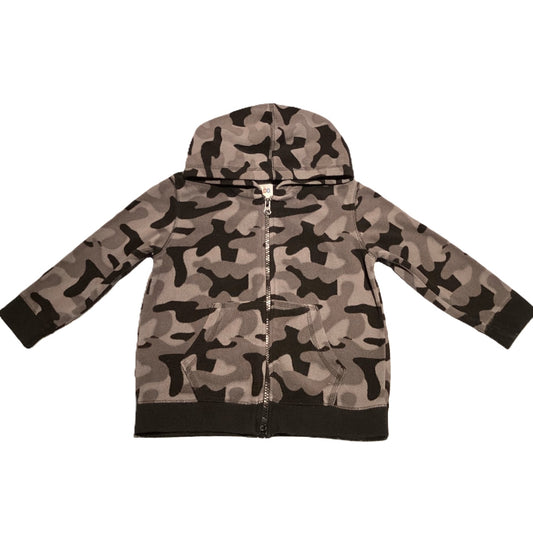 3T Boys Circo Fleece Camo Zip Front Fleece Sweatshirt