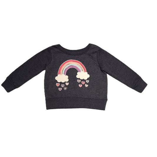 9-12 Girls Garanimals Crewneck Rainbow Sweatshirt