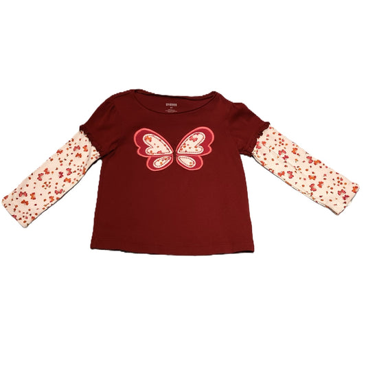 3T Girls Gymboree Butterfly Long Sleeve Shirt