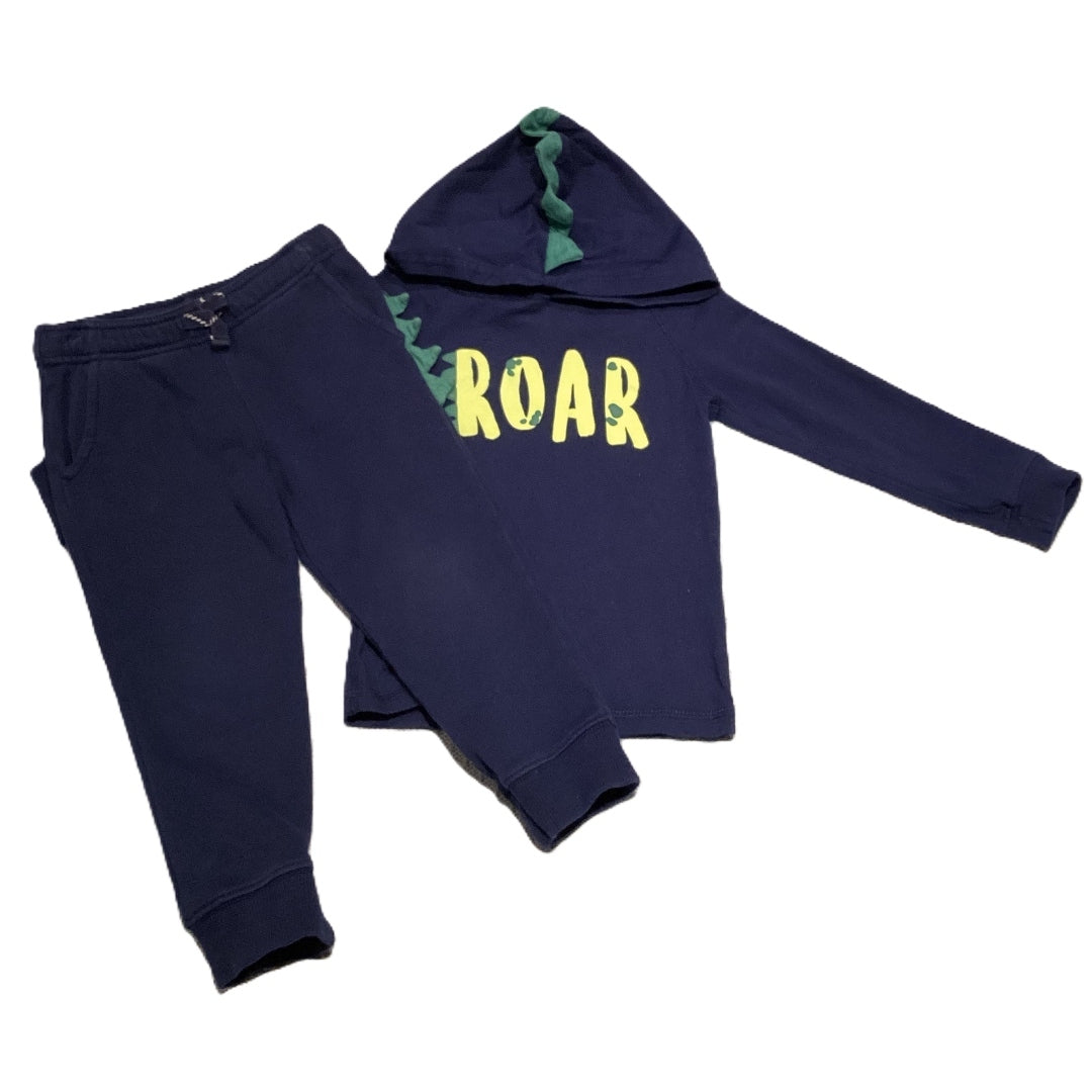 3T Boys Carter's Navy Blue Dinosaur Outfit