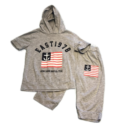 2T Boys East 1978 American Flag Matching Set