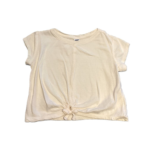 18-24 Girls Old Navy White Front-Knotted Shirt