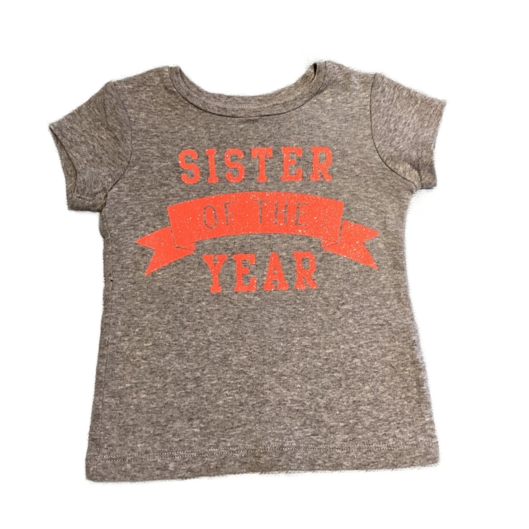 2T Girls Carter's Gray Sister of the Year Tshirt