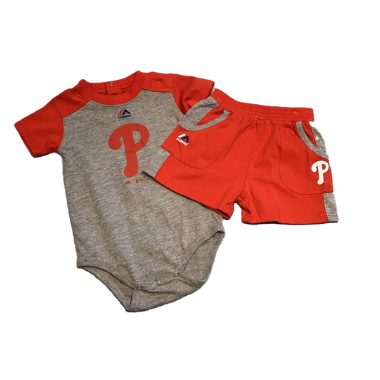 12-18 Boys Phillies Matching Onesie and Shorts