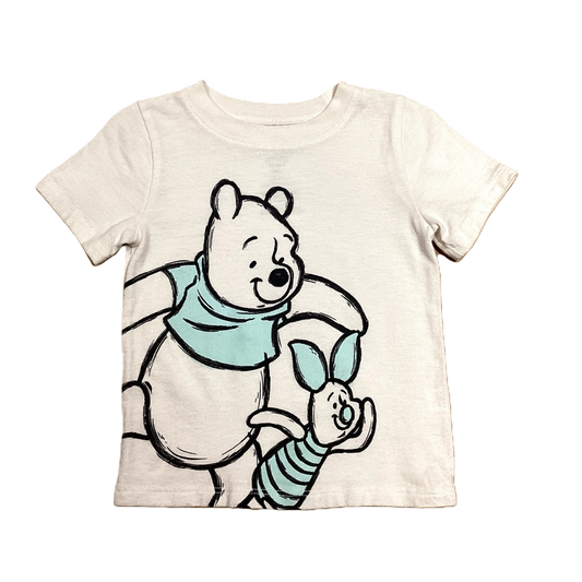 3-6 Boys Disney Jumping Beans White Winnie The Poo T-Shirt