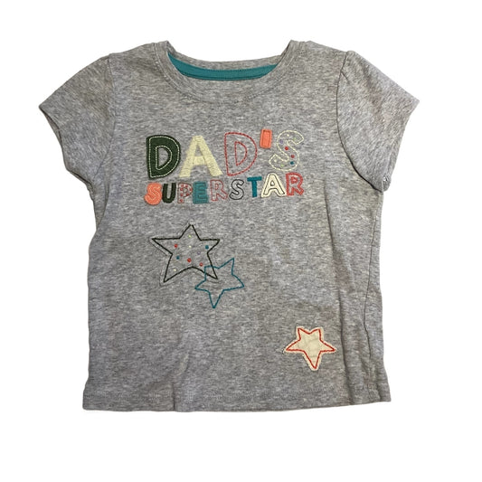 3T Girls Baby Gap Gray Dad's Superstar T-Shirt