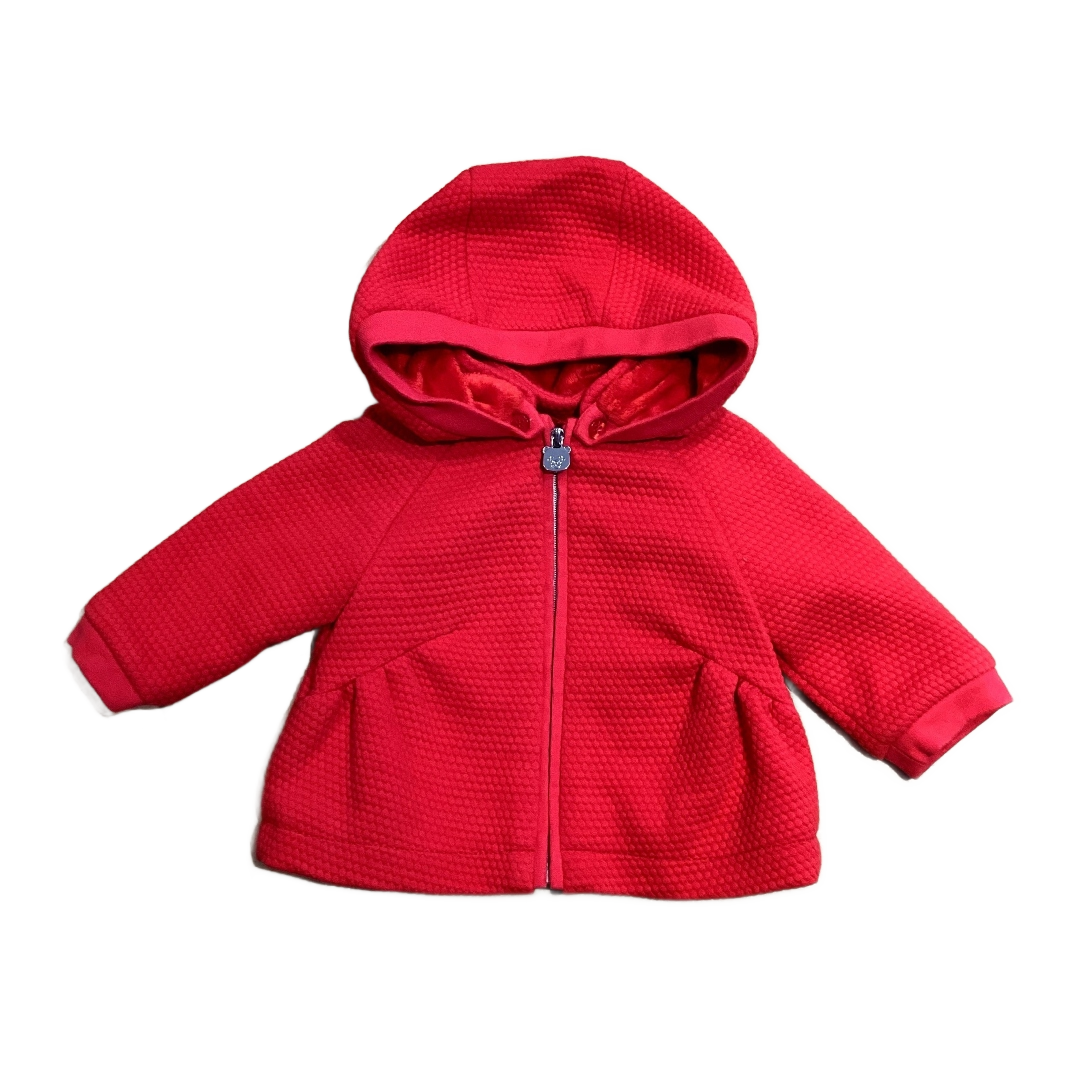 0-3 Girls  Mayoral Red Quilted Fleece Lined Jacket