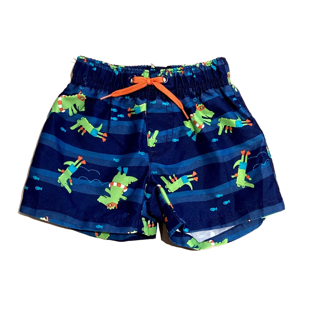 0-3 Boys Gymboree Dinosaur Swimming Trunks