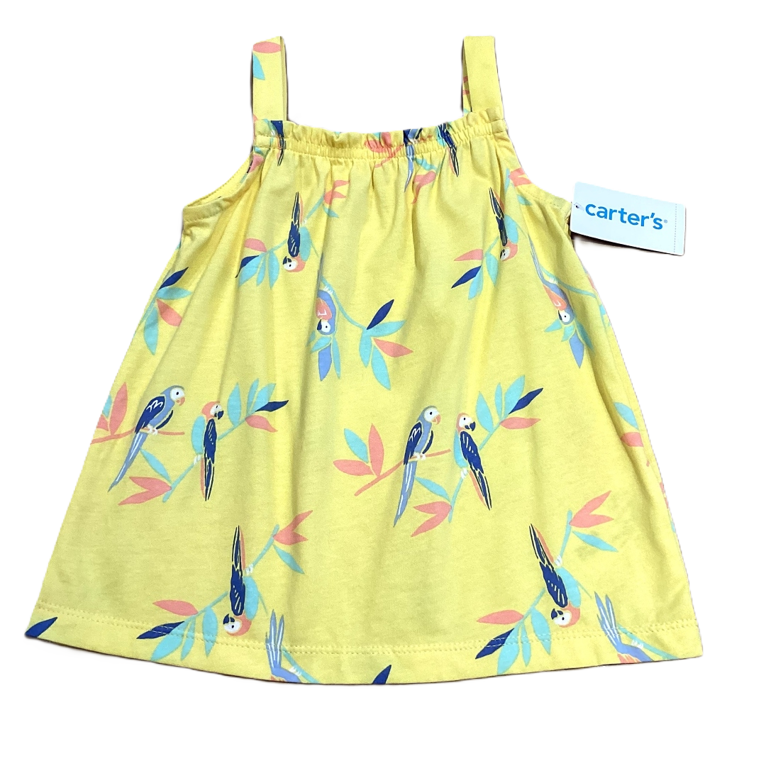 3T Girls Carter's Nwt Yellow Tank w/Parrots