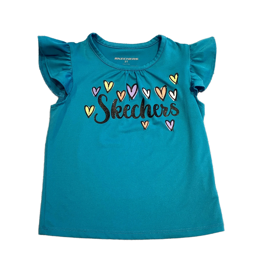 3T Girls Skechers Dark Teal Shirt