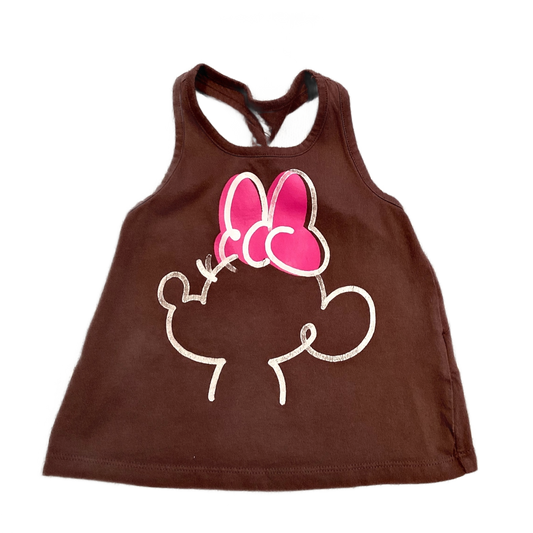 3T Girls Baby Gap Organic Brown Minnie Twistback Tank