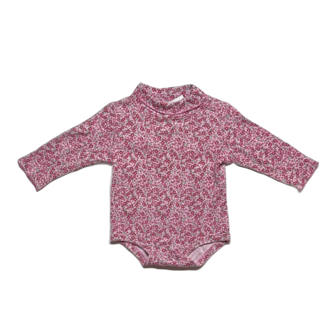 12-18 Girls George Long Sleeve Floral Turtleneck Onesie