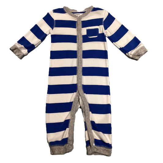 6-9 Boys Carter's Royal/White Stripe One Piece