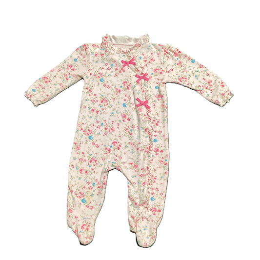 6-9 Girls Laura Ashley Pink Floral One Piece