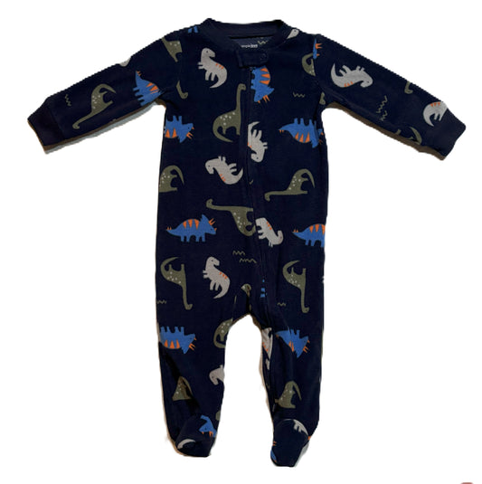 6-9 Boys Simple Joys Fleece Dinosaur Sleeper