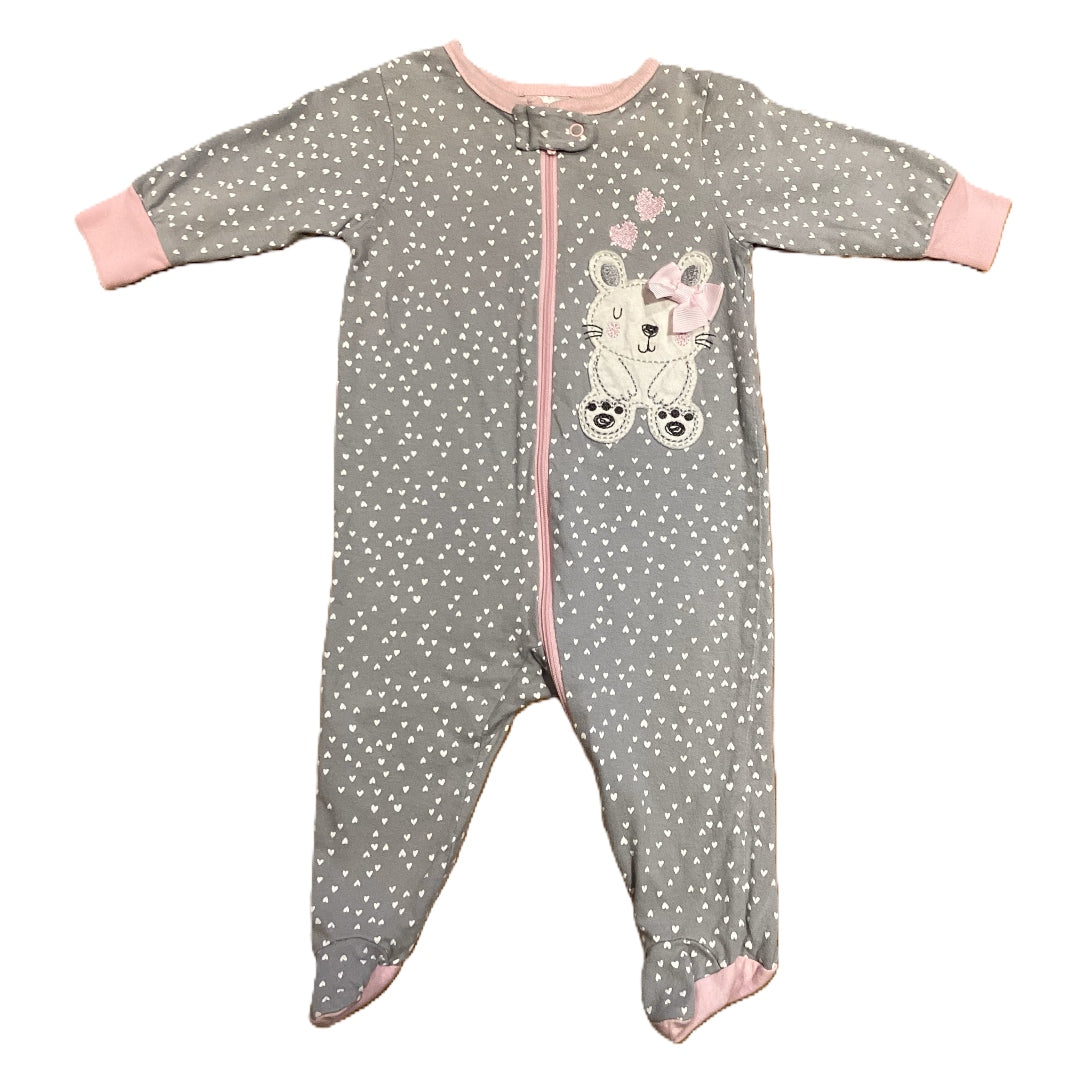 0-3 Girls Gerber's Rabbit with Bow Sleeper