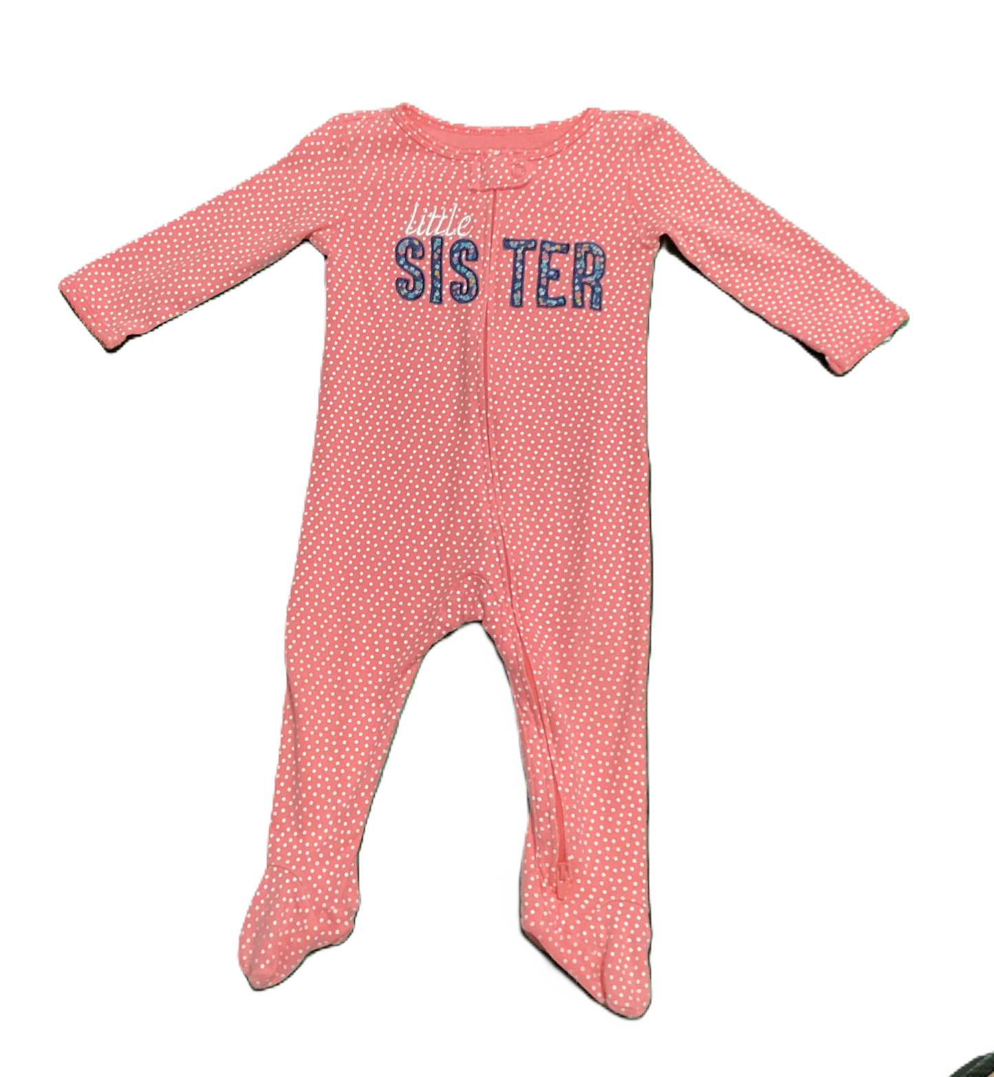 6-9 Girls Carter's Pink Polka Dot, Blue Little Sister Sleeper