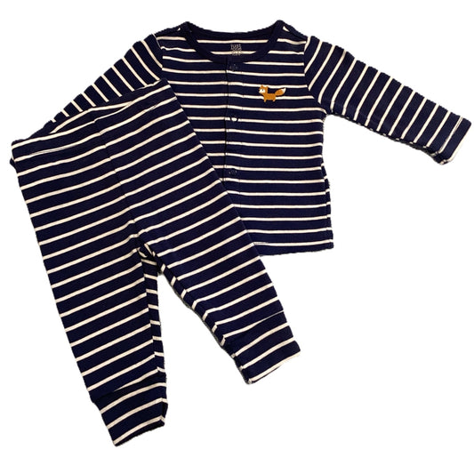 3-6 Boys Just One You Matching Navy/White Stripe Outfit