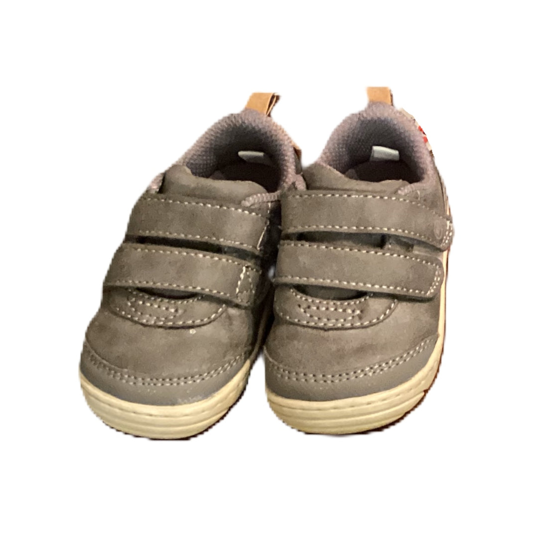 Size 3 Stride Rite Charcoal Sneakers w/Velcro