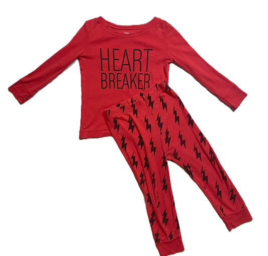 2T Boys Old Navy Heartbreaker Pajamas