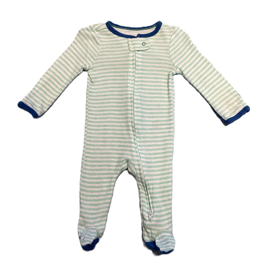 0-3 Boys Cloud Island Aqua Striped Sleeper