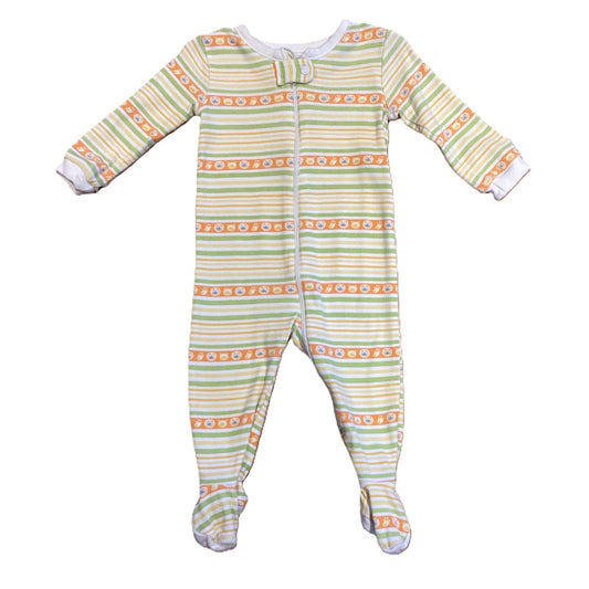 6-9 Boys The Children's Place Yellow/Green/Orange Stripe Sleeper