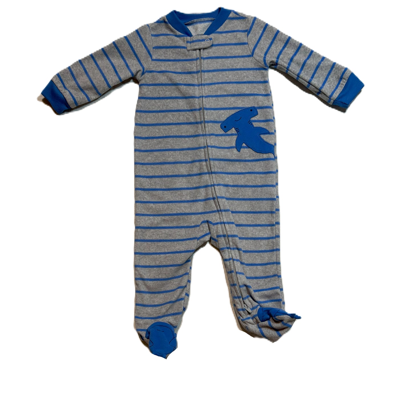 6-9 Boys Simple Joys Fleece Shark Sleeper