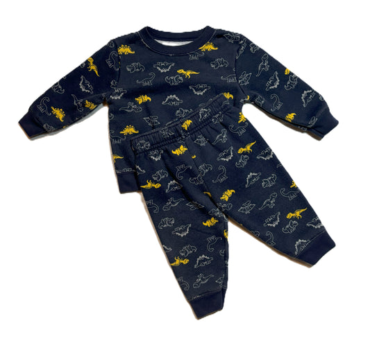 6-9 Boys Garanimals Navy Dinosaur Matching Sweats